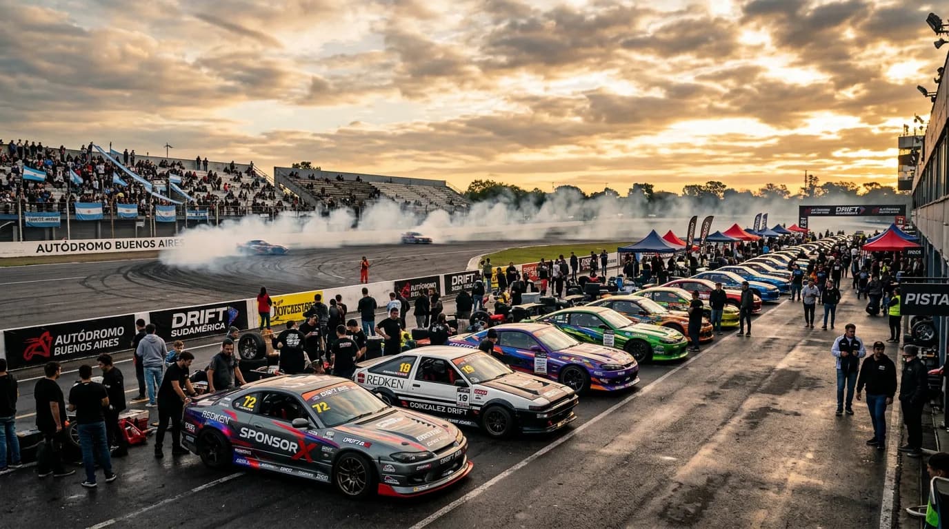 Eventos e campeonatos de drift na Argentina 2026: datas