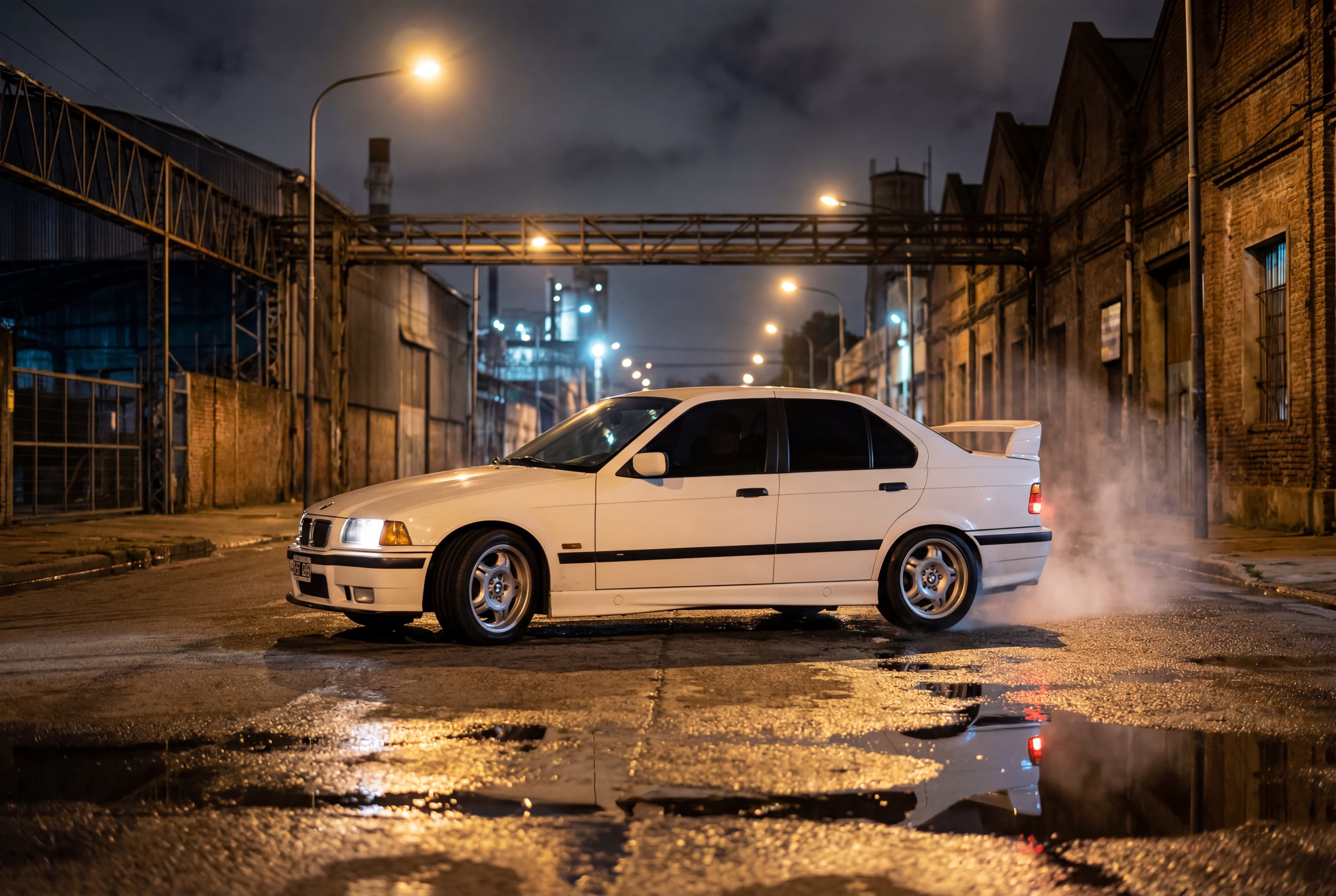 BMW E36 haciendo drift en pista privada — foto 6