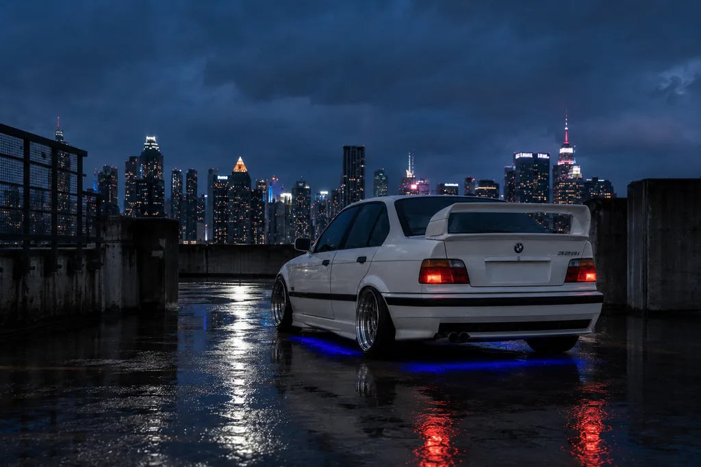 BMW E36 RWD en clase de drift, regalo para marido en cumpleanos o aniversario