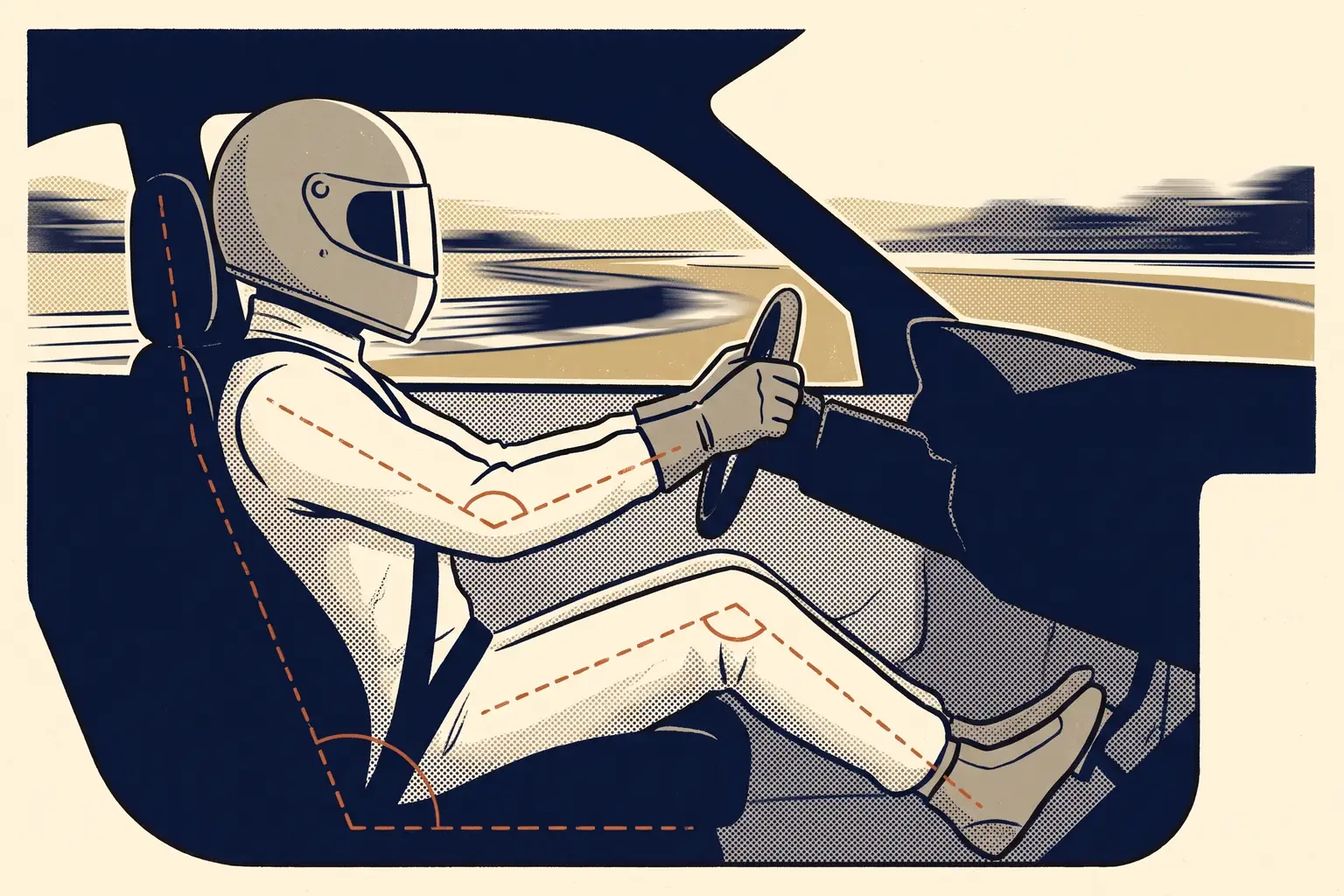 Posición de manejo correcta: asiento, volante y manos